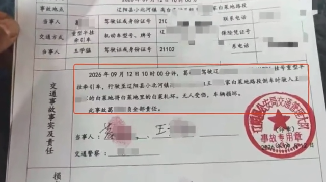 货车司机称压坏20余棵白菜被索赔1万 赔偿争议引发热议