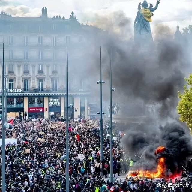 数十万人走上街头,抗议生活成本上涨和公共服务恶化 法国再现街头动荡