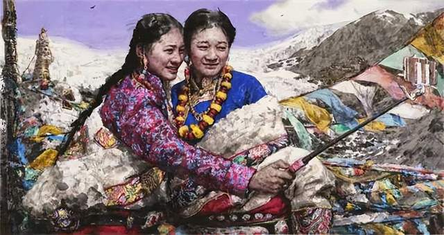 墨写高原情,彩塑众生相——品读南海岩重彩人物画