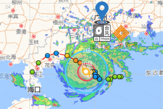 台风"查帕卡"即将登陆广东