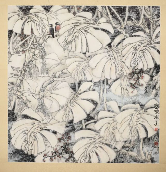 守望丹青寄思朝华著名画家刘玉泉笔下天人谐和生命谐律的花鸟新境