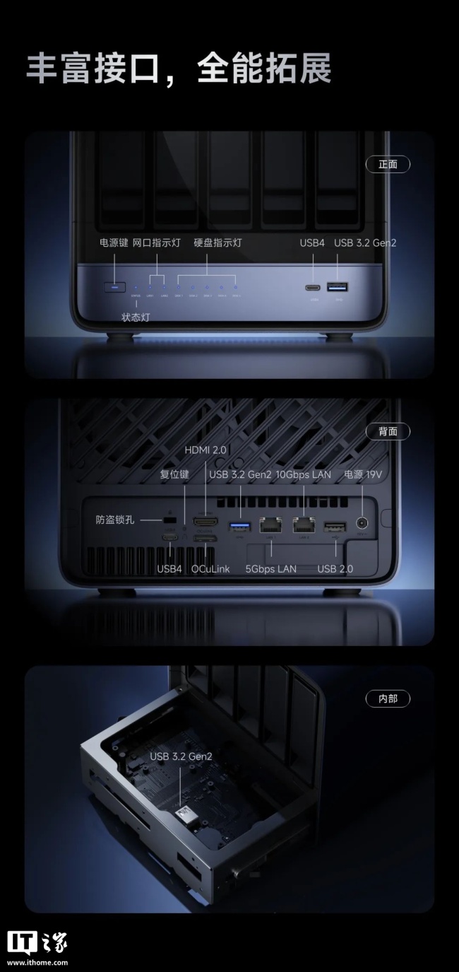 铭凡首款高性能 NAS 主机 N5 系列上市:AMD 锐龙 AI 9 HX 370 / 7 H 255 处理器,3749 元起