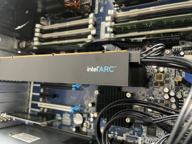 448EU + 16GB 显存，蓝戟英特尔锐炫 Arc A760A / A750 16GB 样卡现身