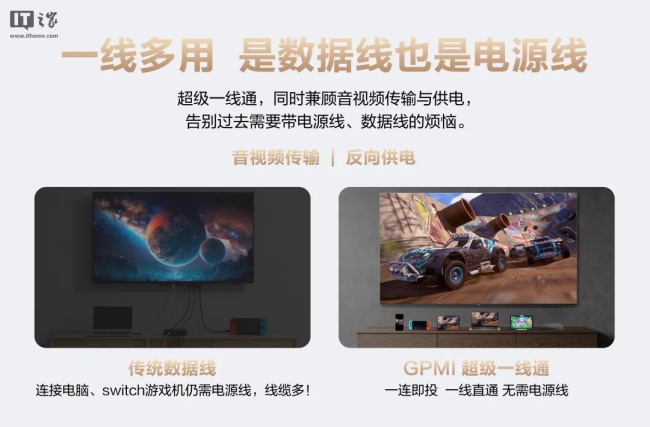 长虹星闪电视 2.0 亮相：GPMI 超级一线通接口、支持 45W 快充，支持星闪遥控器 / 手柄