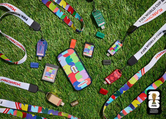 预热 2026 FIFA 足球世界杯，闪迪推出多款授权设计存储产品