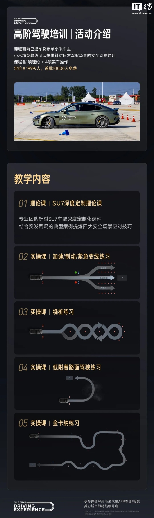 小米精英驾驶・高阶驾驶培训今年最后一站“上海站”报名开启，首批 1 万人免费