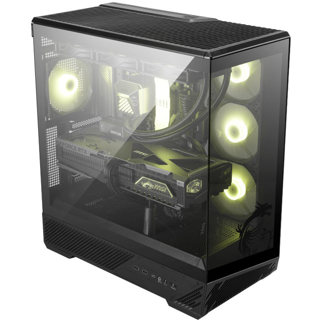 微星推出 MAG PANO 131L PZ 系列海景房 ATX 机箱，黑白双色售 399 元起