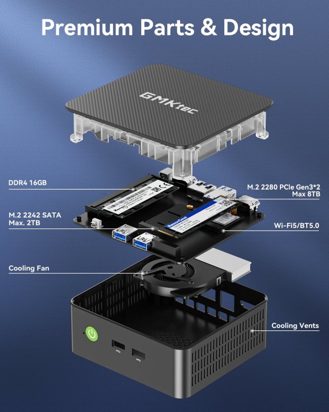 极摩客推出 NucBox G3S 迷你主机：英特尔 N95，提供双盘位