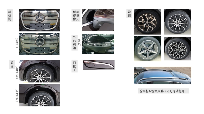 北京奔驰全新纯电 GLC 申报:大尺寸盾形格栅吸睛,国产专属加长轴距