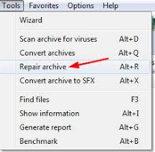 WinRAR怎么修复损坏文件