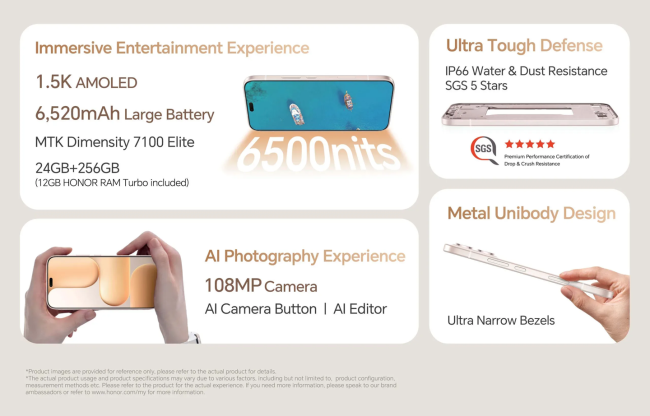 荣耀 600 Lite 手机海外发布：天玑 7100 Elite 芯片，6.6 英寸 1080P AMOLED 屏幕