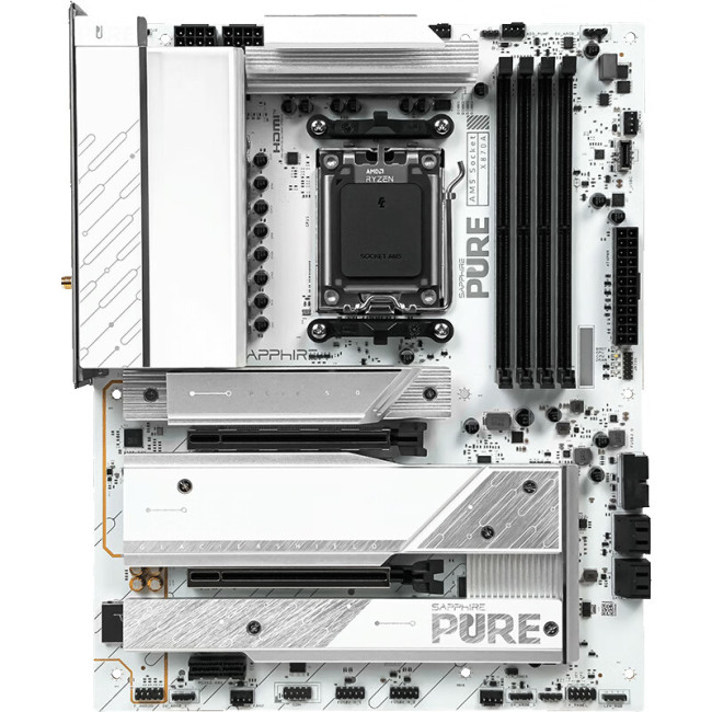 蓝宝石 PURE 极地 X870A WIFI7 主板上架，1999 元