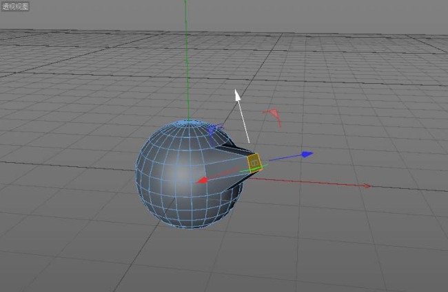 Cinema 4D怎么使用断开连接抠出模型中的一个面