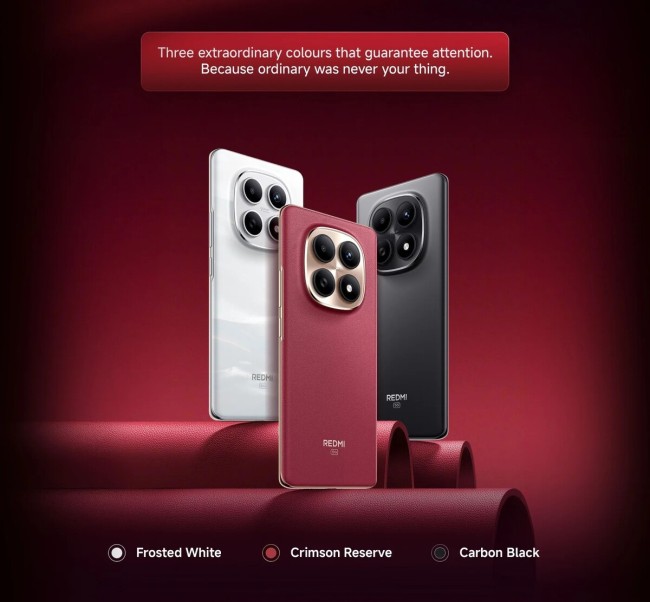 小米 REDMI Note 15 5G 特别版官宣：3 种颜色、5800mAh 电池、5000 万像素主摄