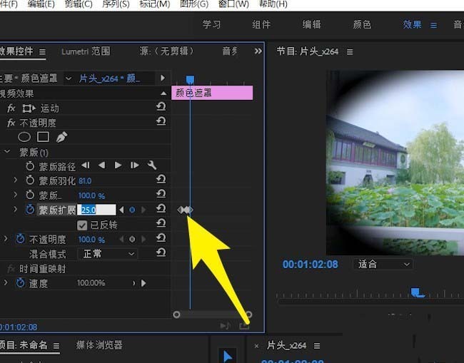 premiere视频怎么制作眨眼效果