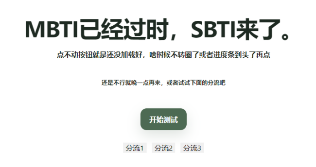 sbti人格测试中文版测试入口