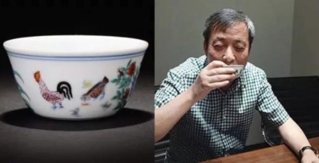 大明成化斗彩鸡缸杯，刘益谦用来喝茶。图片由出版社提供。