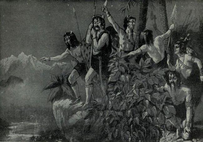 雅利安人进入印度，图片来自Hutchinson’s History of the Nations插图。