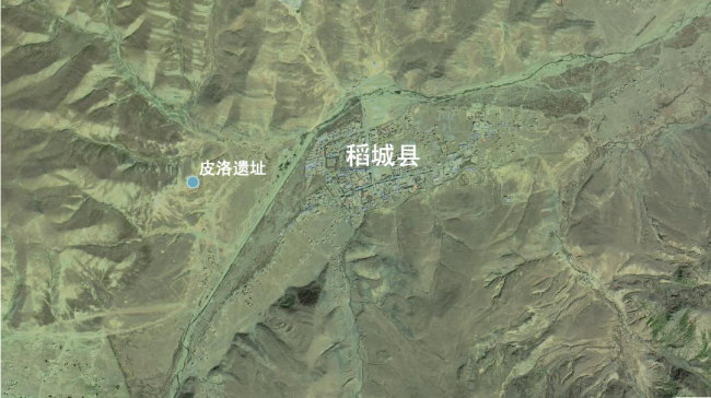 稻城卫星地图。来源/谷歌地图