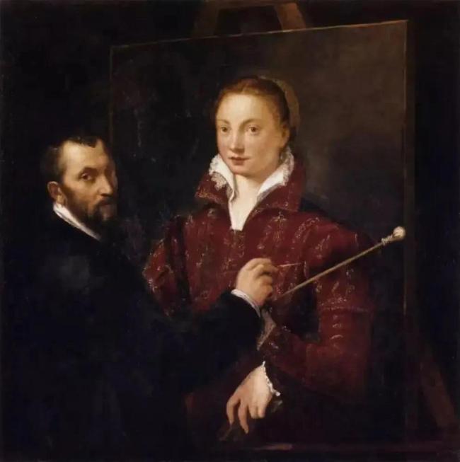《伯纳蒂诺·坎皮绘画索福尼斯巴·安圭索拉》。