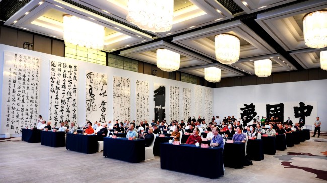 2022奥林匹克美术大会书法作品巡展(合肥)亮相-华夏书画网