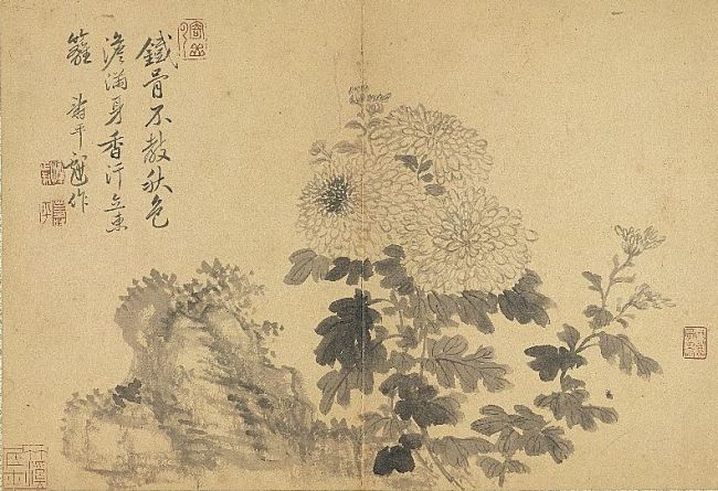 故宫藏画里的“持螯赏菊”：写得东篱秋一株