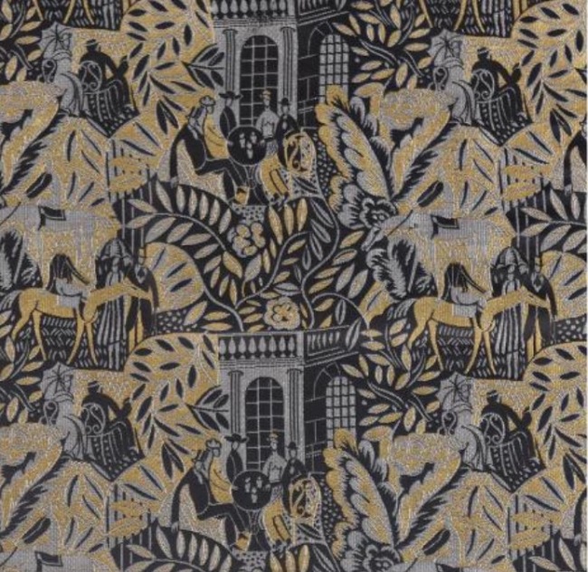 《赛马场/琐事》，劳尔·杜飞，梭织真丝时装面料，1923