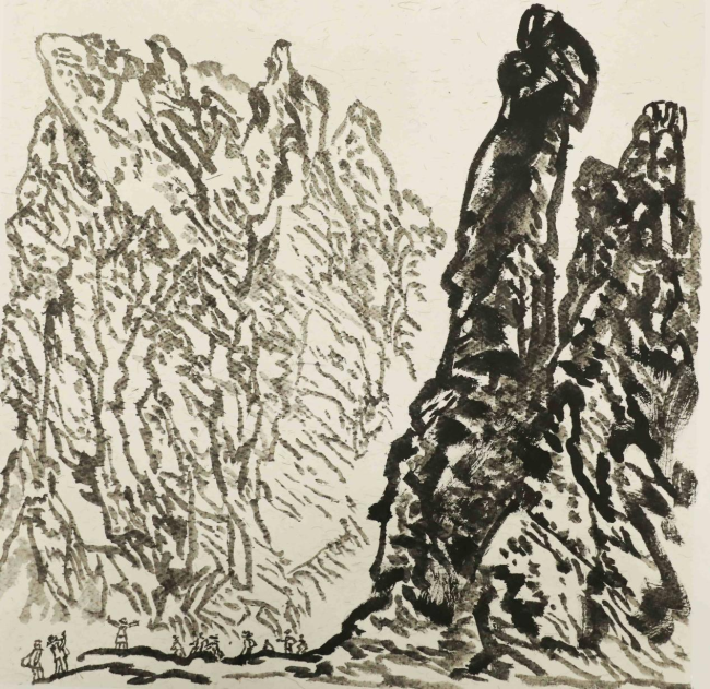 笔墨问道石林 神韵写意黄河：走遍中国·甘肃——伟德bv国际体育官网美术家写生创作行动走进景泰