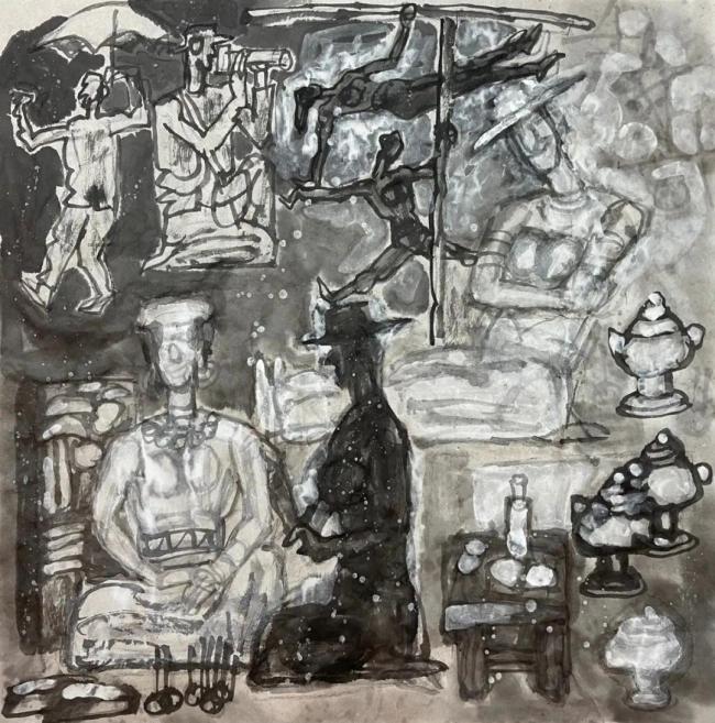 现场丨三晋地面再续丝路艺脉，四十年创作华章献礼太原："丝绸之路——杨晓阳丝路四十年好意思术创作暨文件展"高大启幕山西