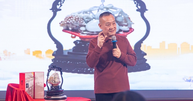 丝路瑰宝、玉润千秋——玉雕非遗大师张玉成《国福玉篮》新作发布会盛大举行