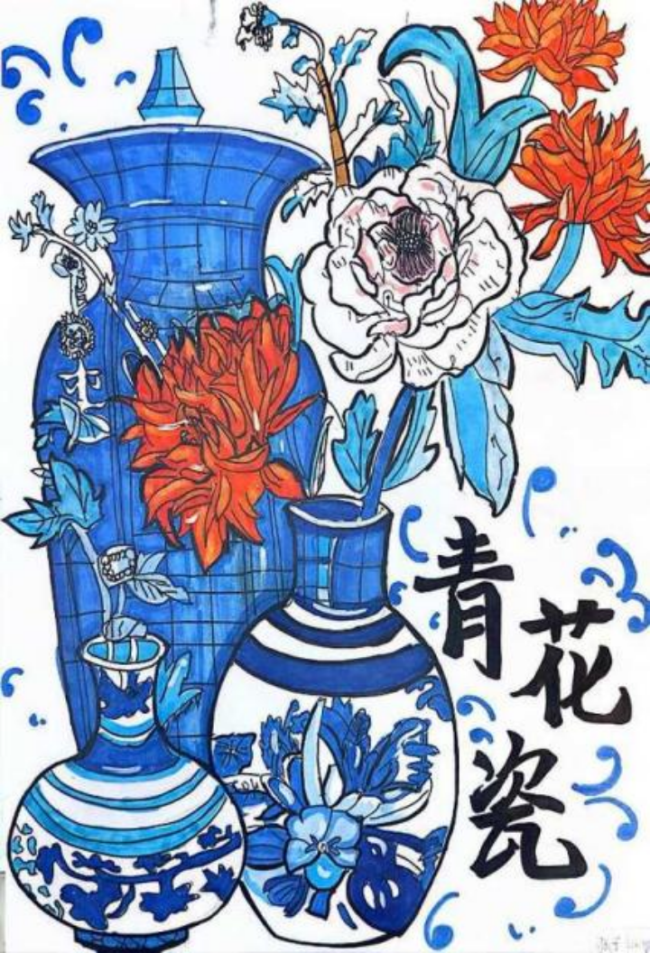 少儿画笔下的非遗生活画卷