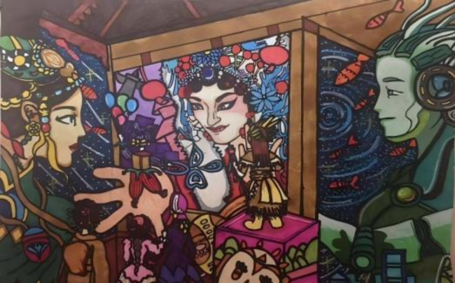 少儿画笔下的非遗生活画卷