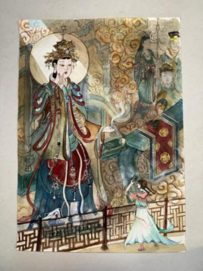 少儿画笔下的非遗生活画卷