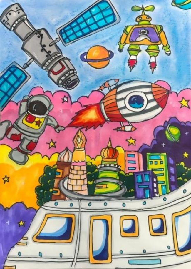 少儿画笔下的非遗生活画卷