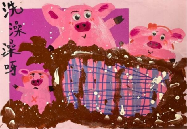 少儿画笔下的非遗生活画卷