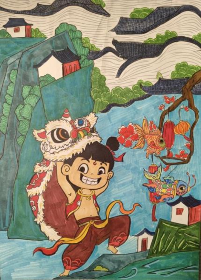 小小画笔，大大传承：非遗书画展上的童心奇遇