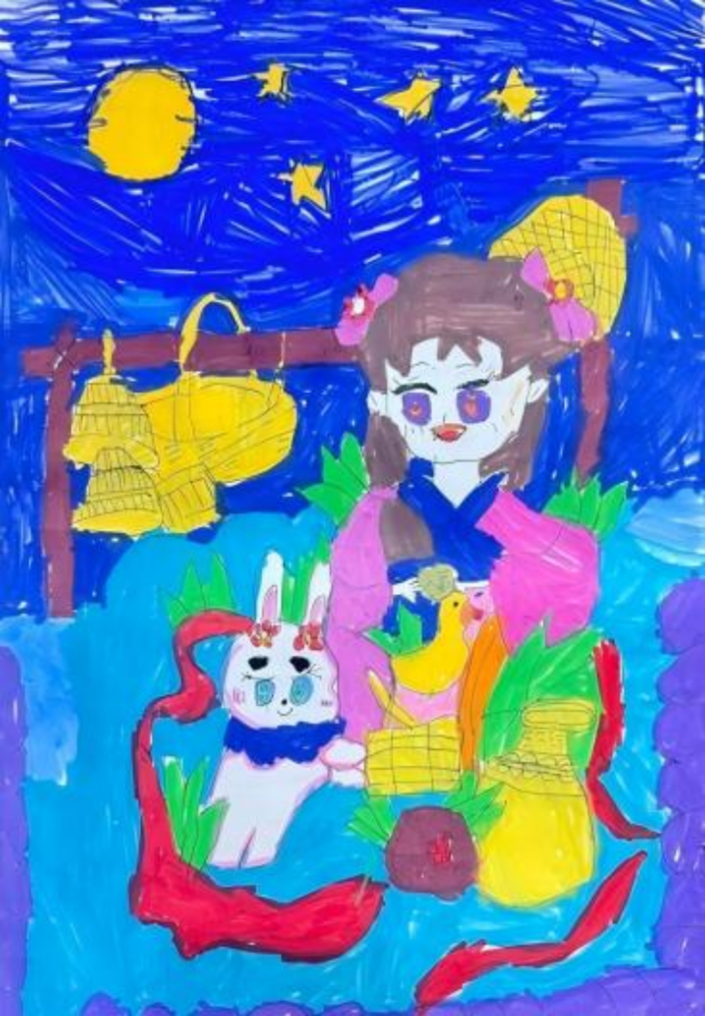 少儿画笔下的非遗生活画卷