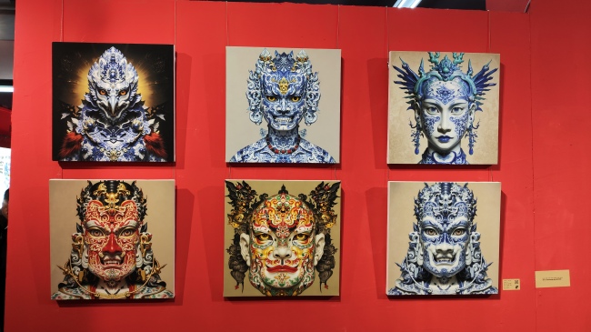 “与AI共生”AIGC艺术作品展在798国际艺术交流中心开幕