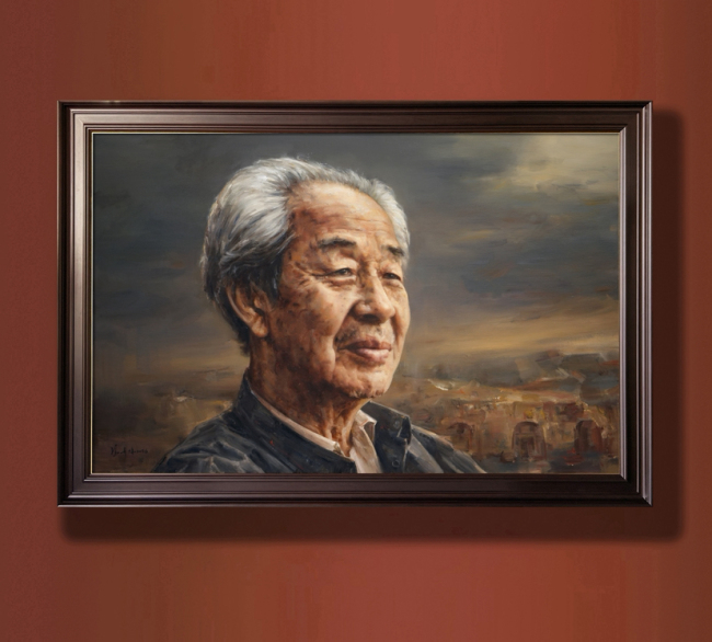 冯少协油画新作《长安望云》丹青补史,赵季平初见即泪落:“父亲在唤我”