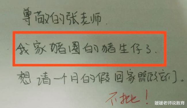 高中生“请假条”火了，班主任都被折服了，网友：最后一张很感动
