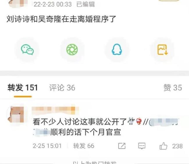  刘诗诗方辟谣与吴奇隆离婚爆料：是假的