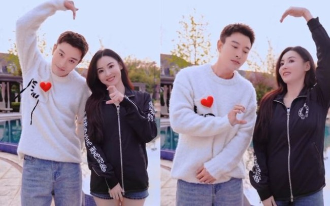这破圈的友谊！贾乃亮张柏芝比心连拍_中华网