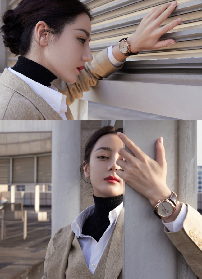 好霸气!热巴穿西装秒变女总裁 手插裤兜眼神凌厉