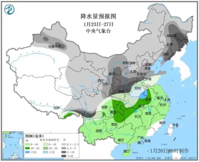 雨雪或波及全国所有省份 首场寒潮过程将影响我国