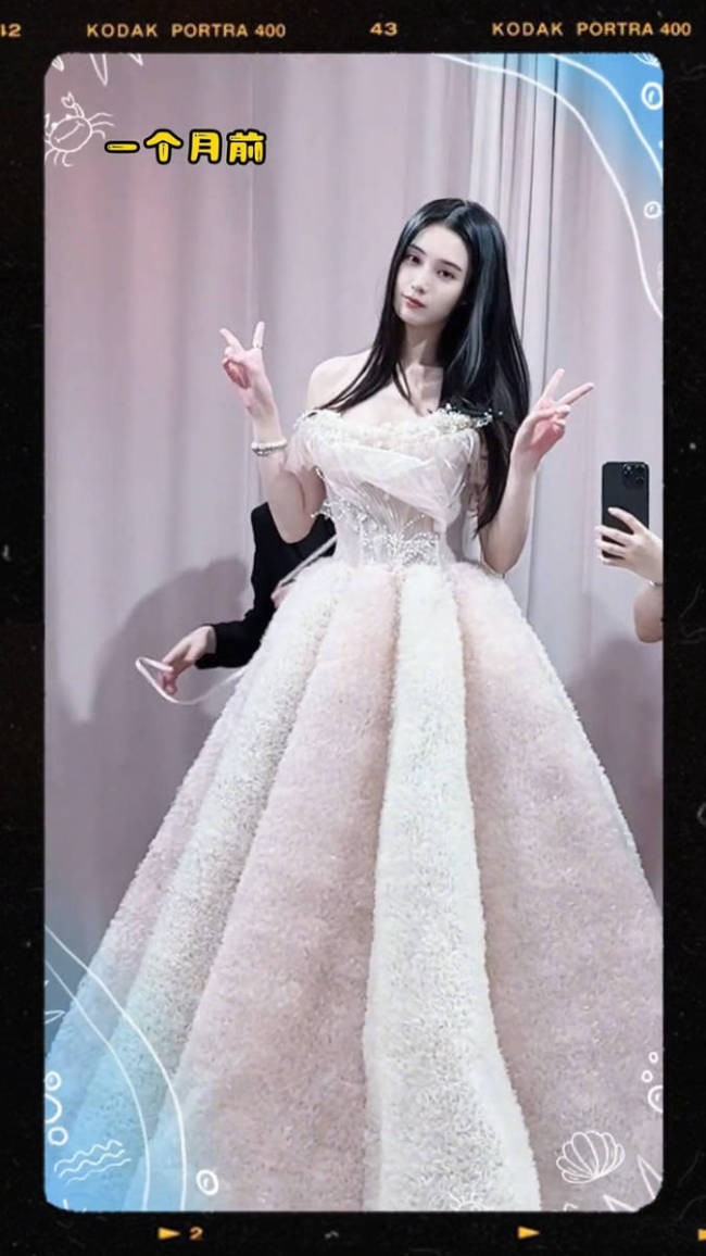 徐艺洋共享试穿婚纱花絮 十二套婚纱尽显优雅奋斗