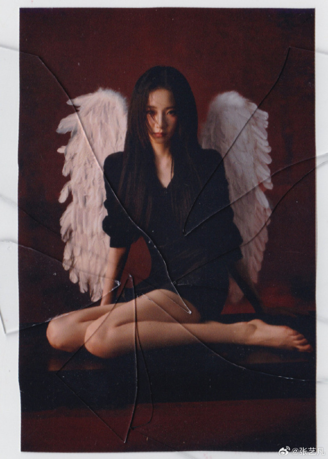 张艺凡玄色系服装搭配芒刃 绽放猛烈与目田之好意思