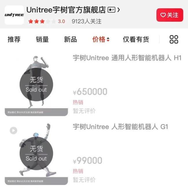 春晚机器人“亲兄弟”开始打工：日租金超1万元，现货二手需加价购买