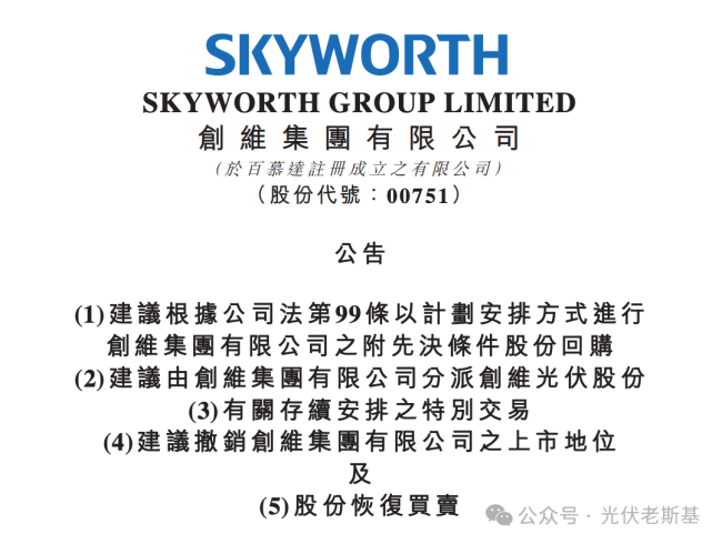 “一退一上” ，创维光伏分拆上市能走多远？