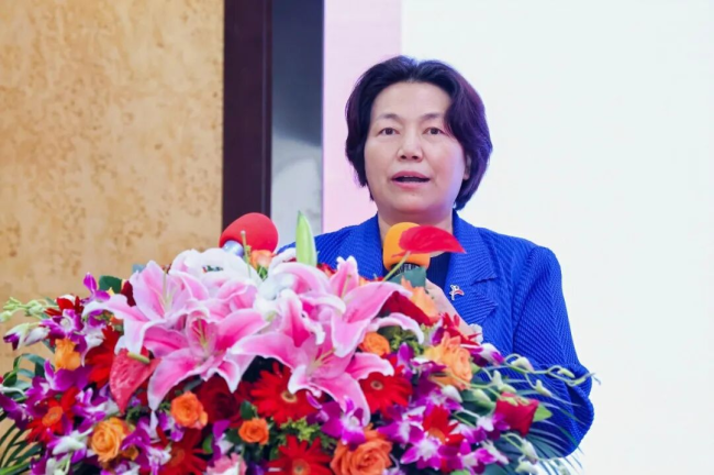 ▲美年健康集团副董事长、美年健康公益基金会发起人郭美玲致辞