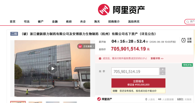 超7亿，一家歇业药企被二次拍卖